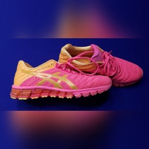 Asics Gel Quantum 180 Womens Neon Pink Running Shoes